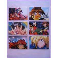 SLAYERS set 6 lamicard Original Japan Anime manga 90s Laminated Card Try Next Gorgeus